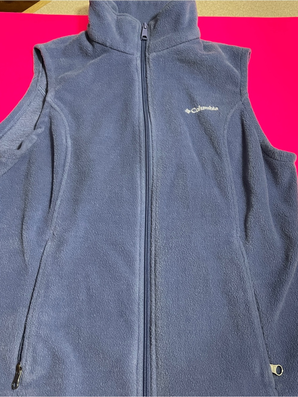 Columbia gray Fleece Vest with Full Zip